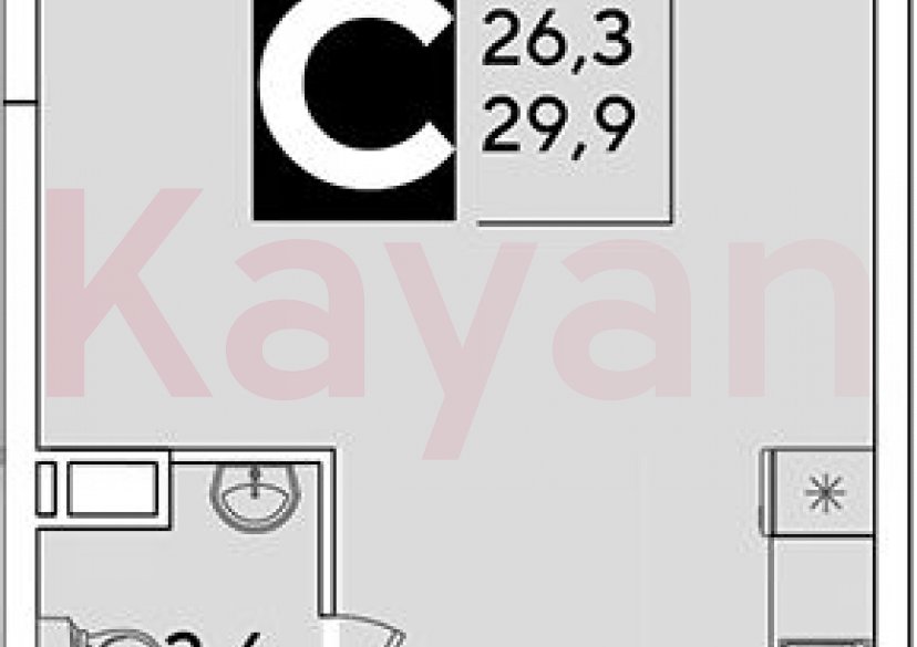 Продажа студии, 29.9 кв.м фото 0 Продажа студии, 29.9 кв.м фото 0