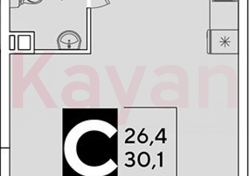 Продажа студии, 30.1 кв.м фото 0 Продажа студии, 30.1 кв.м фото 0