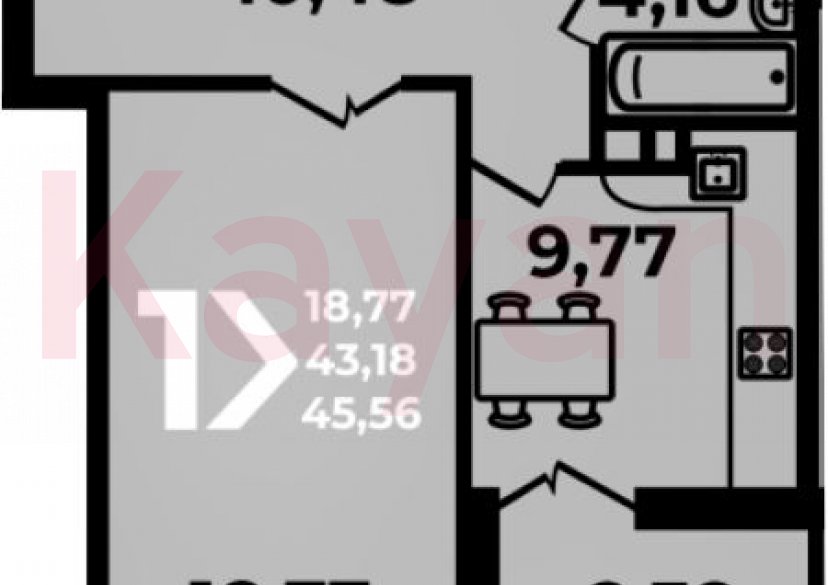 Продажа 1-комн. квартиры, 43.18 кв.м фото 0 Продажа 1-комн. квартиры, 43.18 кв.м фото 0