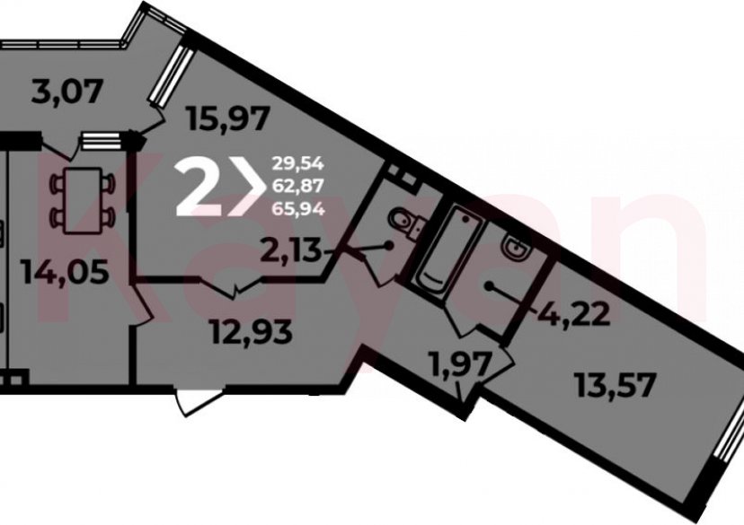 Продажа 2-комн. квартиры, 62.87 кв.м фото 0 Продажа 2-комн. квартиры, 62.87 кв.м фото 0