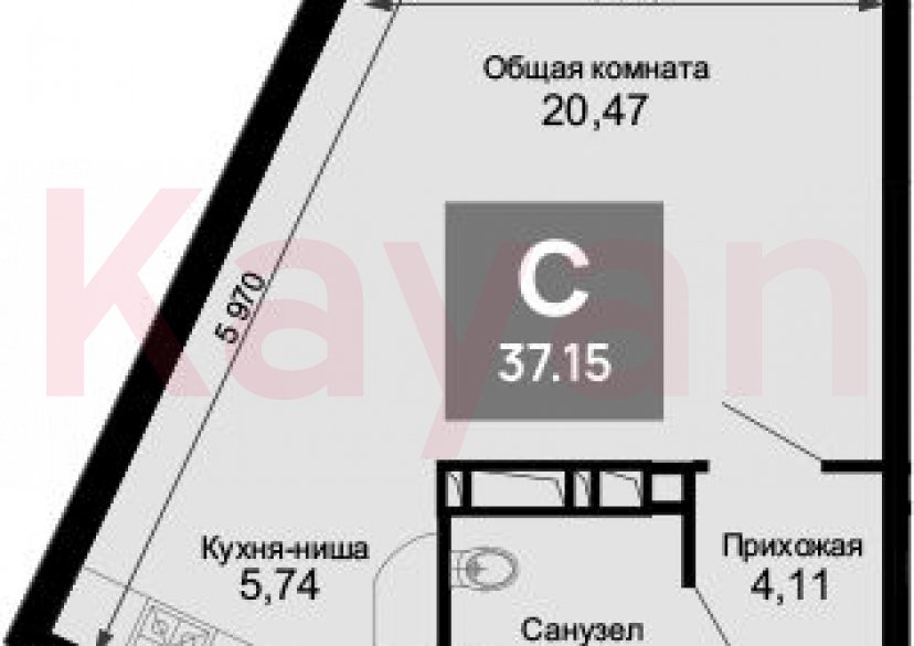 Продажа студии, 33.45 кв.м фото 0 Продажа студии, 33.45 кв.м фото 0
