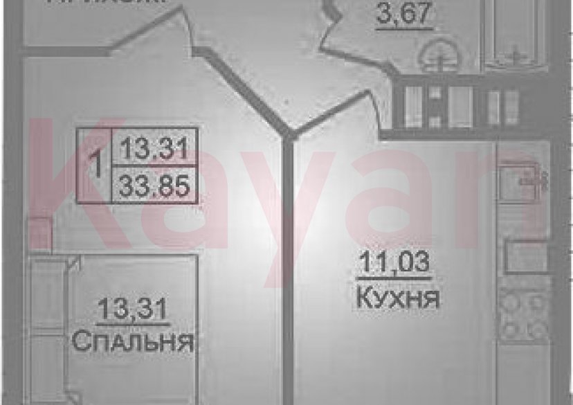 Продажа 1-комн. квартиры, 33.85 кв.м фото 0