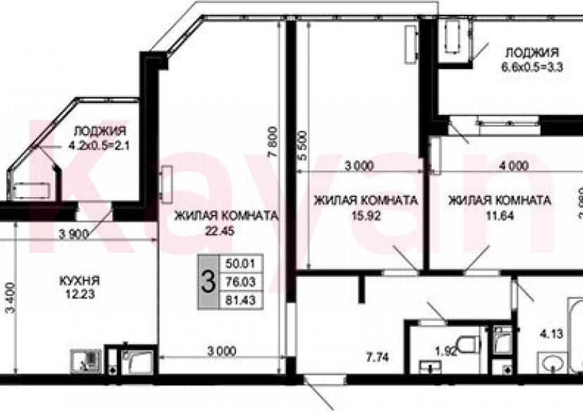 Продажа 3-комн. квартиры, 76.03 кв.м фото 0 Продажа 3-комн. квартиры, 76.03 кв.м фото 0