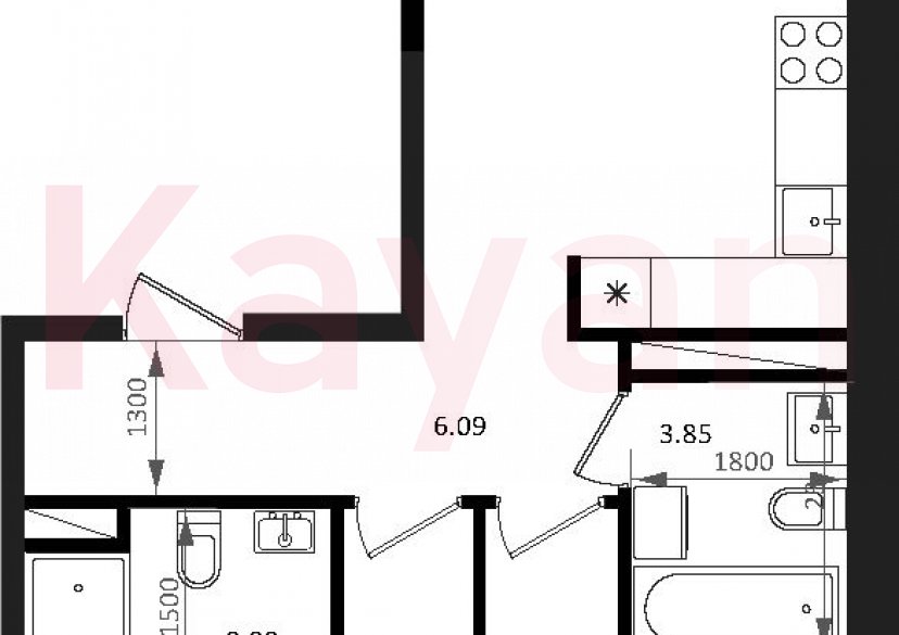 Продажа 3-комн. квартиры, 57.63 кв.м фото 0