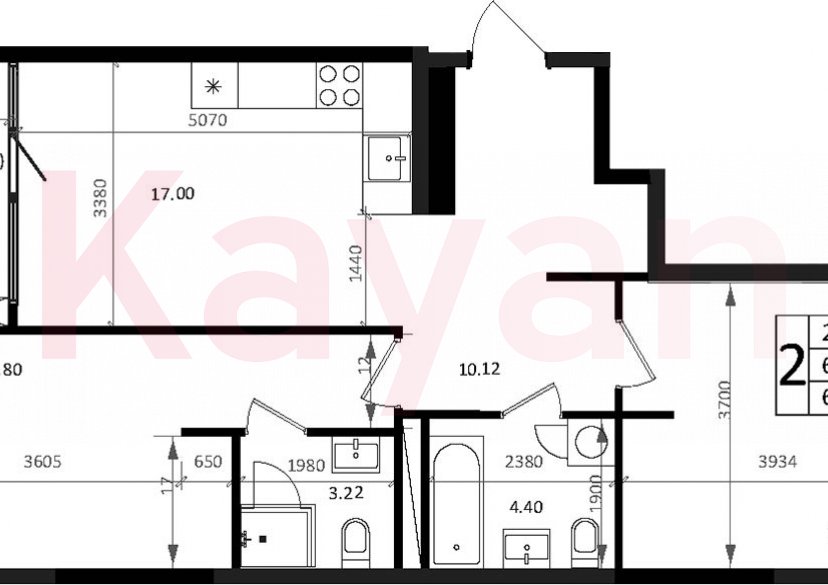 Продажа 3-комн. квартиры, 63.64 кв.м фото 0 Продажа 3-комн. квартиры, 63.64 кв.м фото 0
