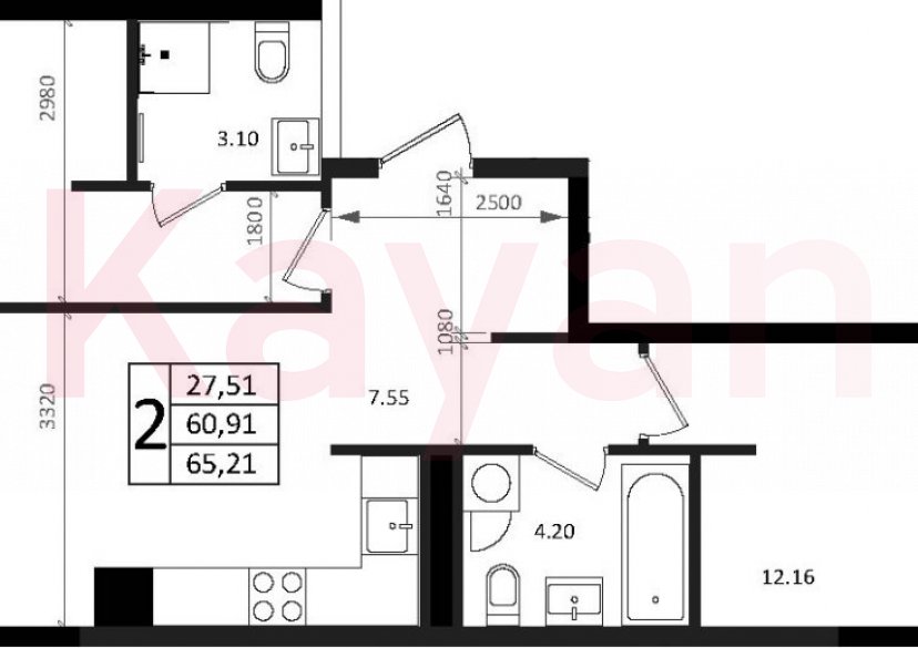 Продажа 3-комн. квартиры, 60.91 кв.м фото 0 Продажа 3-комн. квартиры, 60.91 кв.м фото 0