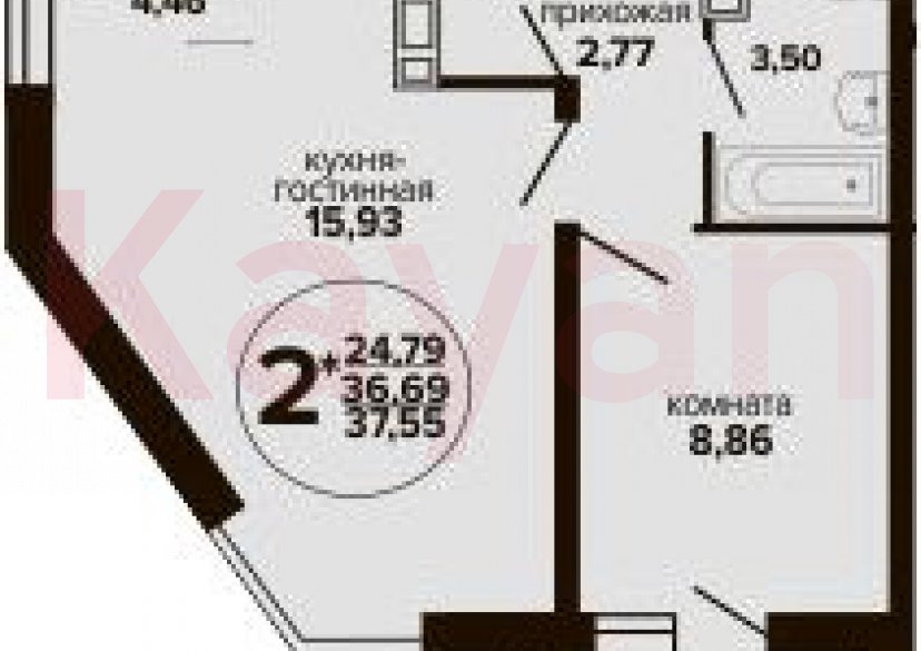 Продажа 2-комн. квартиры, 36.69 кв.м фото 0 Продажа 2-комн. квартиры, 36.69 кв.м фото 0