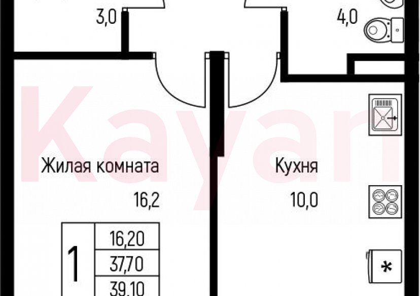 Продажа 1-комн. квартиры, 39.5 кв.м фото 0 Продажа 1-комн. квартиры, 39.5 кв.м фото 0