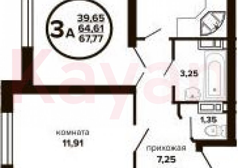 Продажа 3-комн. квартиры, 64.61 кв.м фото 0 Продажа 3-комн. квартиры, 64.61 кв.м фото 0