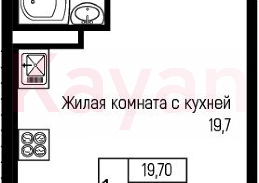 Продажа студии, 27.2 кв.м фото 0 Продажа студии, 27.2 кв.м фото 0