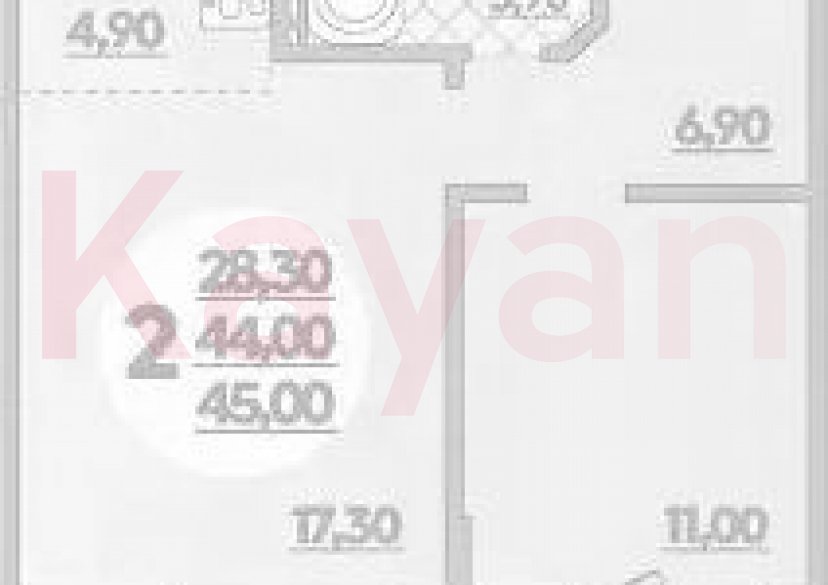 Продажа 2-комн. квартиры, 44 кв.м фото 0 Продажа 2-комн. квартиры, 44 кв.м фото 0