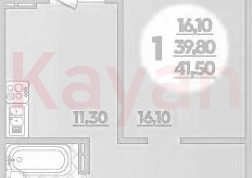 Продажа 1-комн. квартиры, 39.8 кв.м фото 0 Продажа 1-комн. квартиры, 39.8 кв.м фото 0