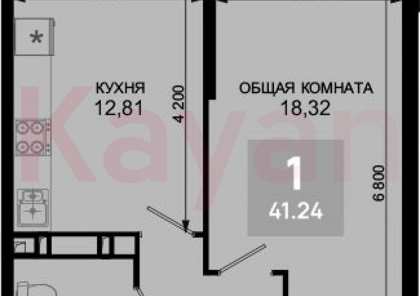 Продажа 1-комн. квартиры, 40.21 кв.м фото 0 Продажа 1-комн. квартиры, 40.21 кв.м фото 0