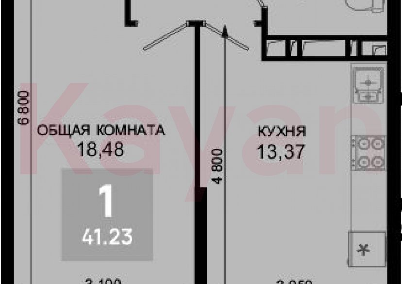 Продажа 1-комн. квартиры, 40.2 кв.м фото 0 Продажа 1-комн. квартиры, 40.2 кв.м фото 0