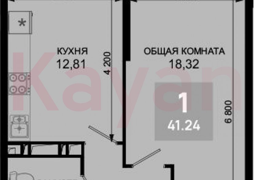 Продажа 1-комн. квартиры, 40.21 кв.м фото 0 Продажа 1-комн. квартиры, 40.21 кв.м фото 0