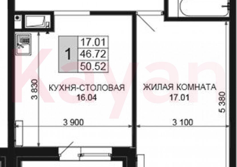 Продажа 2-комн. квартиры, 46.72 кв.м фото 0 Продажа 2-комн. квартиры, 46.72 кв.м фото 0