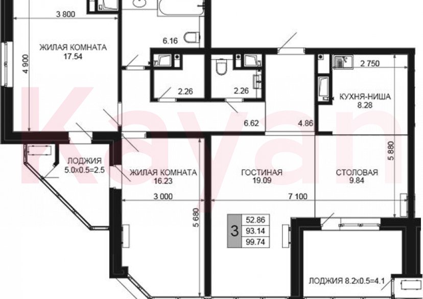 Продажа 4-комн. квартиры, 93.14 кв.м фото 0 Продажа 4-комн. квартиры, 93.14 кв.м фото 0