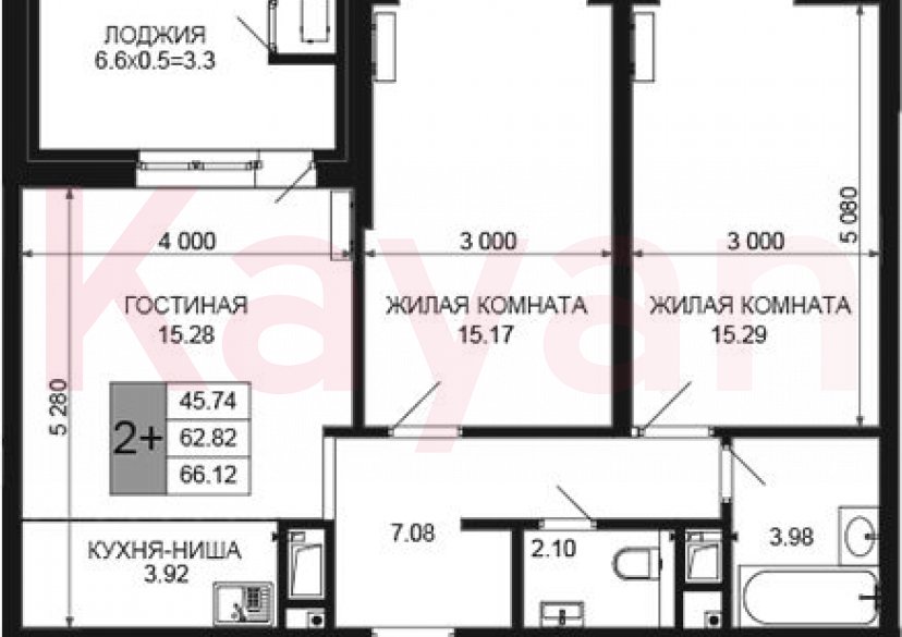 Продажа 3-комн. квартиры, 62.82 кв.м фото 0 Продажа 3-комн. квартиры, 62.82 кв.м фото 0