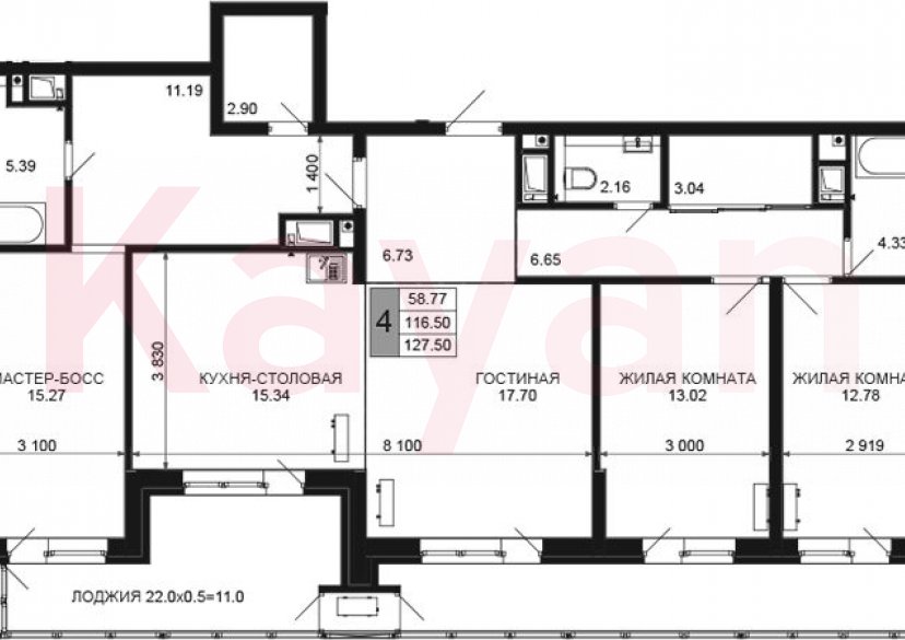 Продажа 5-комн. квартиры, 116.5 кв.м фото 0