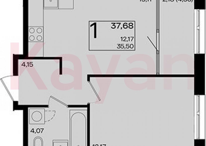 Продажа 2-комн. квартиры, 35.5 кв.м фото 0 Продажа 2-комн. квартиры, 35.5 кв.м фото 0
