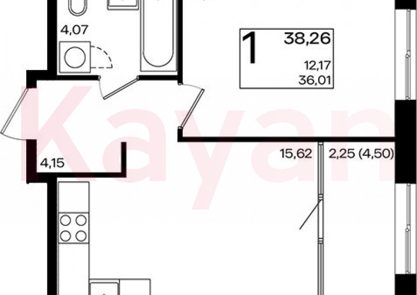 Продажа 2-комн. квартиры, 36.01 кв.м фото 0 Продажа 2-комн. квартиры, 36.01 кв.м фото 0