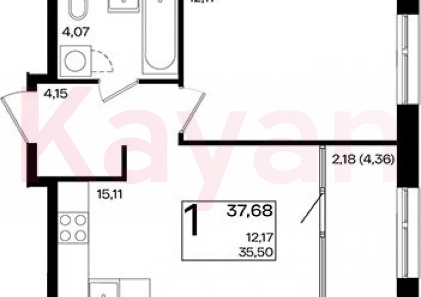 Продажа 2-комн. квартиры, 35.5 кв.м фото 0 Продажа 2-комн. квартиры, 35.5 кв.м фото 0