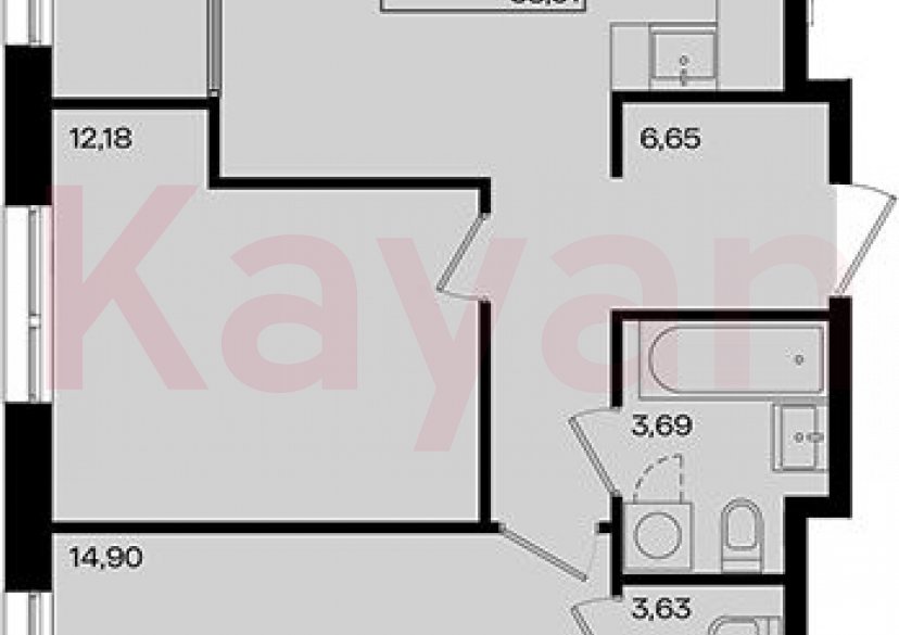 Продажа 3-комн. квартиры, 58.91 кв.м фото 0