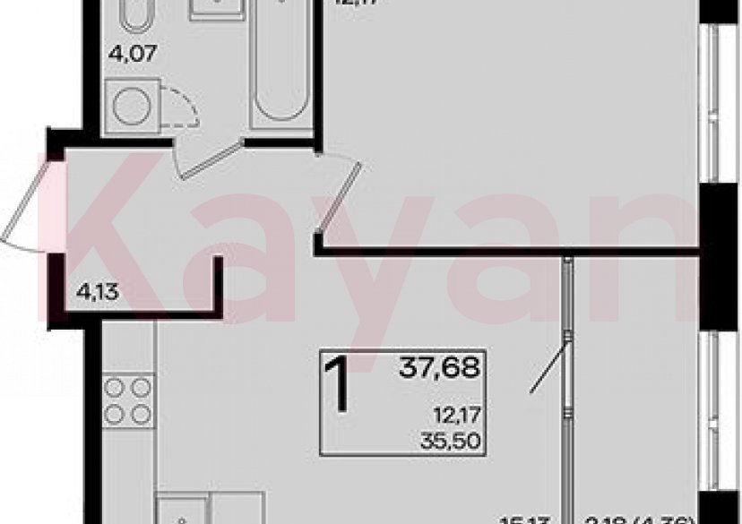 Продажа 2-комн. квартиры, 35.5 кв.м фото 0