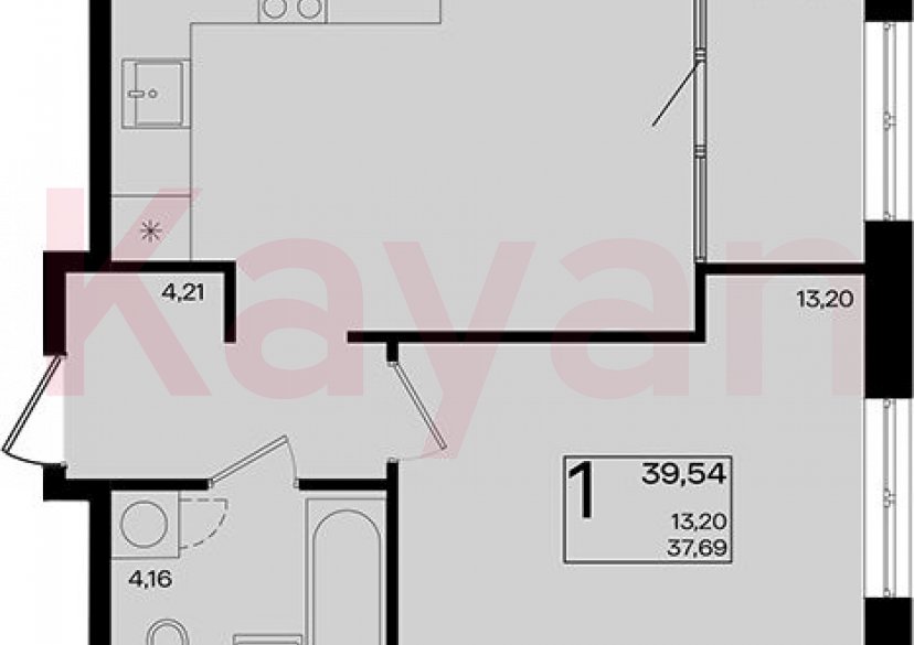 Продажа 2-комн. квартиры, 37.69 кв.м фото 0 Продажа 2-комн. квартиры, 37.69 кв.м фото 0