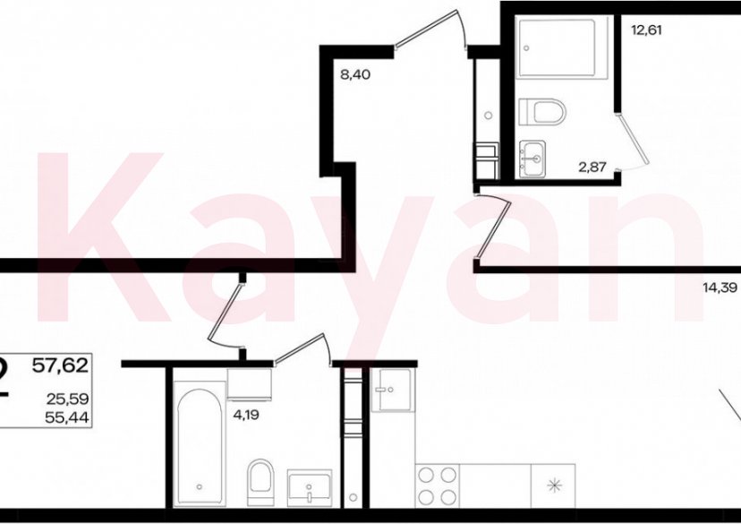 Продажа 3-комн. квартиры, 55.44 кв.м фото 0 Продажа 3-комн. квартиры, 55.44 кв.м фото 0