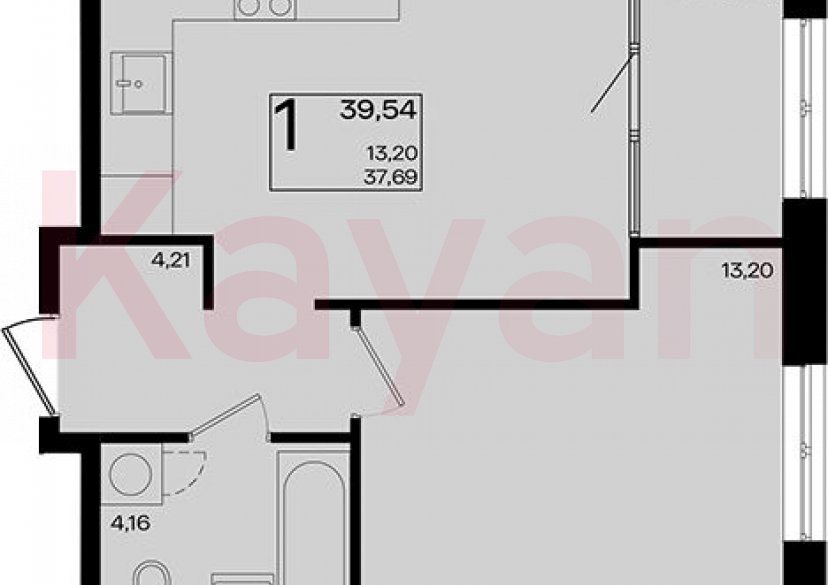 Продажа 2-комн. квартиры, 37.69 кв.м фото 0 Продажа 2-комн. квартиры, 37.69 кв.м фото 0
