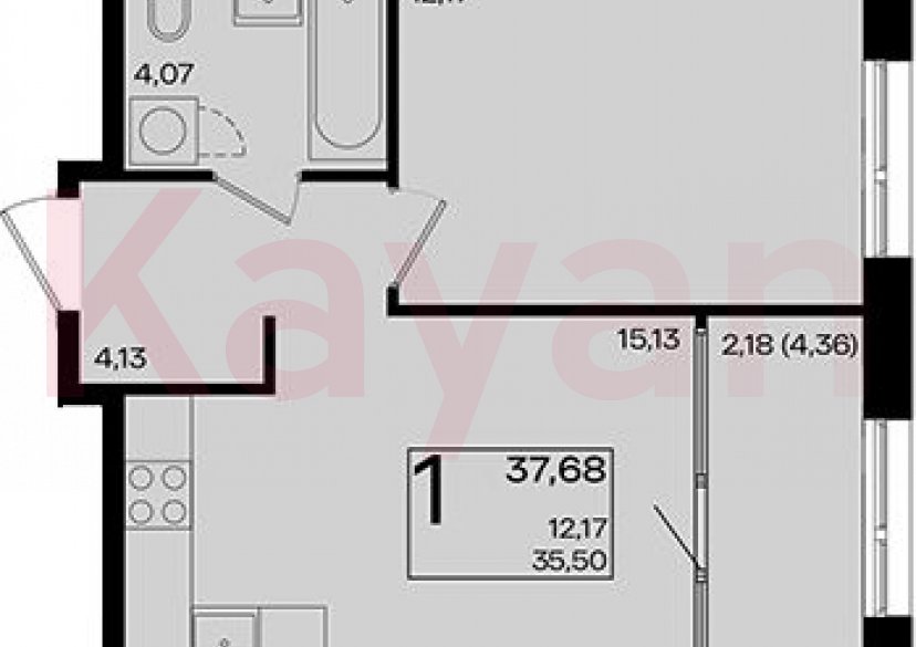 Продажа 2-комн. квартиры, 35.5 кв.м фото 0 Продажа 2-комн. квартиры, 35.5 кв.м фото 0
