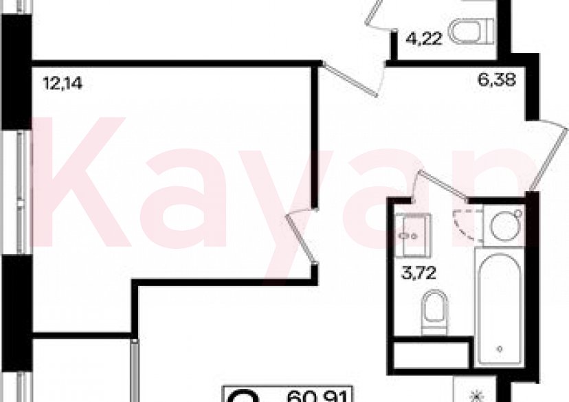 Продажа 3-комн. квартиры, 58.78 кв.м фото 0