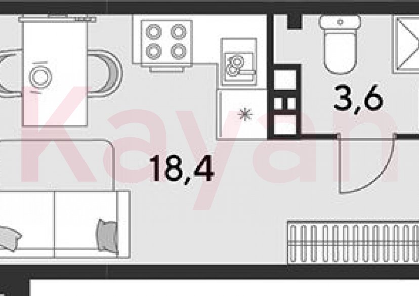 Продажа студии, 22 кв.м фото 0