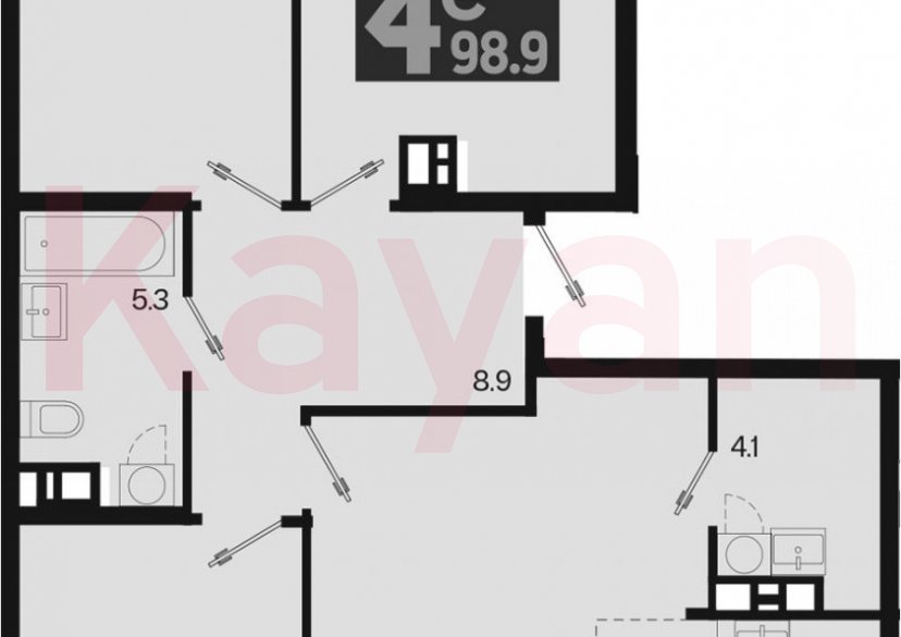 Продажа 4-комн. квартиры, 94.8 кв.м фото 0 Продажа 4-комн. квартиры, 94.8 кв.м фото 0