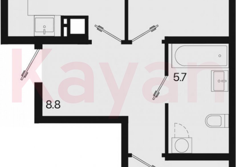 Продажа 3-комн. квартиры, 56.7 кв.м фото 0 Продажа 3-комн. квартиры, 56.7 кв.м фото 0