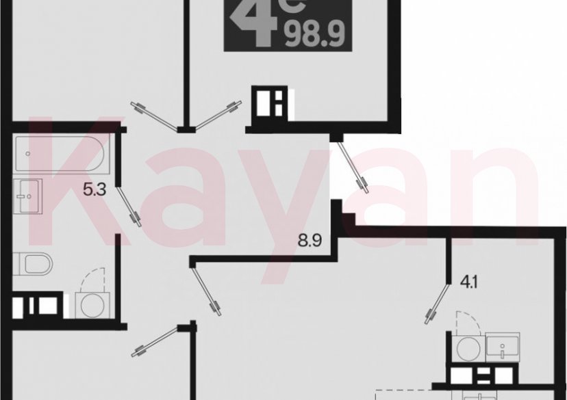 Продажа 4-комн. квартиры, 94.8 кв.м фото 0 Продажа 4-комн. квартиры, 94.8 кв.м фото 0
