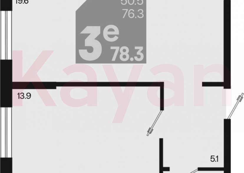 Продажа 3-комн. квартиры, 76.3 кв.м фото 0 Продажа 3-комн. квартиры, 76.3 кв.м фото 0