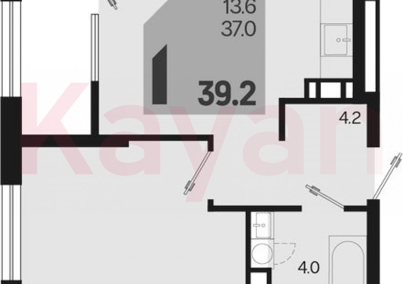 Продажа 2-комн. квартиры, 37 кв.м фото 0 Продажа 2-комн. квартиры, 37 кв.м фото 0