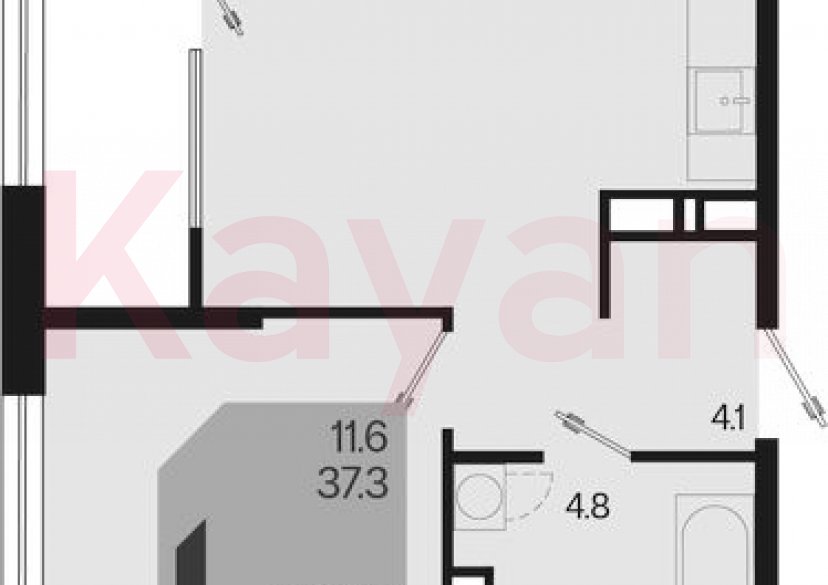 Продажа 2-комн. квартиры, 37.3 кв.м фото 0 Продажа 2-комн. квартиры, 37.3 кв.м фото 0