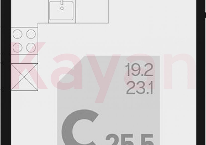 Продажа студии, 23.1 кв.м фото 0 Продажа студии, 23.1 кв.м фото 0