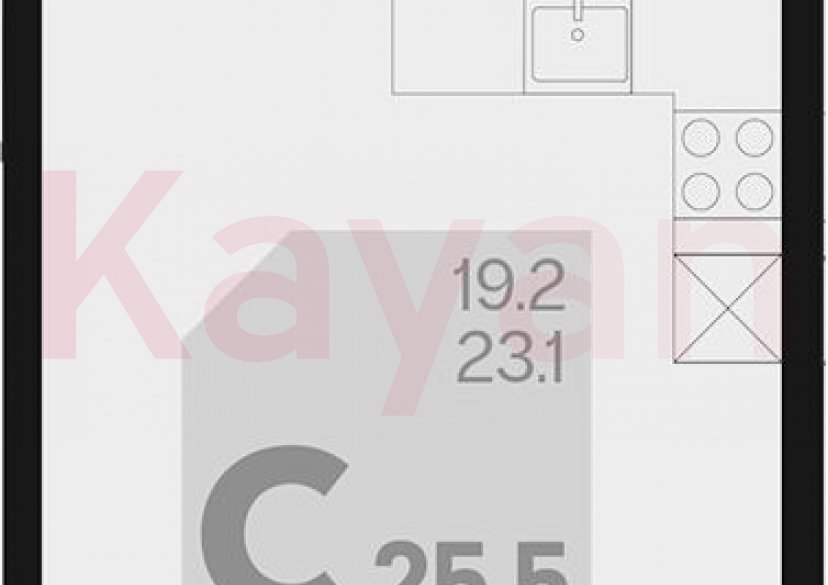 Продажа студии, 23.1 кв.м фото 0