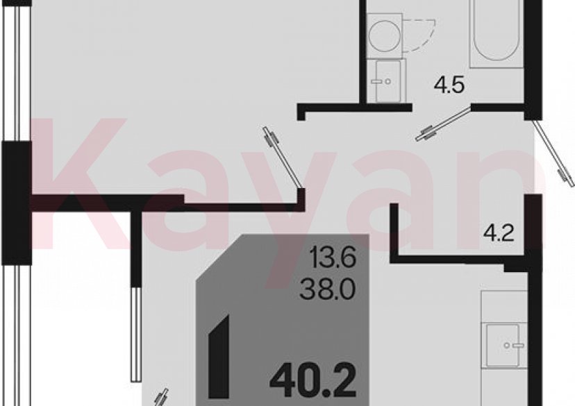 Продажа 2-комн. квартиры, 38 кв.м фото 0 Продажа 2-комн. квартиры, 38 кв.м фото 0