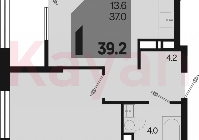 Продажа 2-комн. квартиры, 37 кв.м фото 0 Продажа 2-комн. квартиры, 37 кв.м фото 0