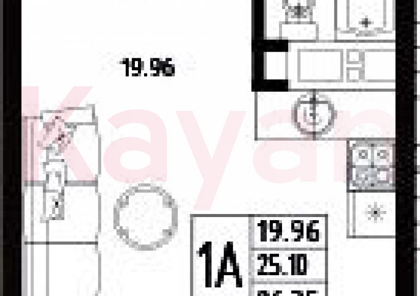 Продажа студии, 25.1 кв.м фото 0 Продажа студии, 25.1 кв.м фото 0