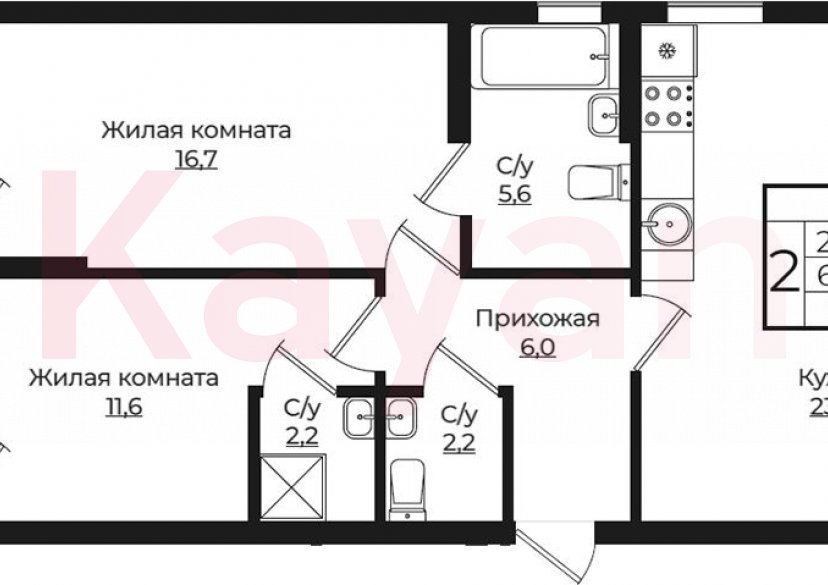 Продажа 3-комн. квартиры, 67.9 кв.м фото 0 Продажа 3-комн. квартиры, 67.9 кв.м фото 0