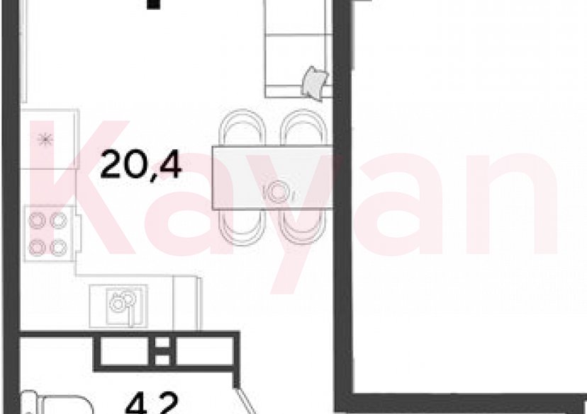 Продажа студии, 24.6 кв.м фото 0