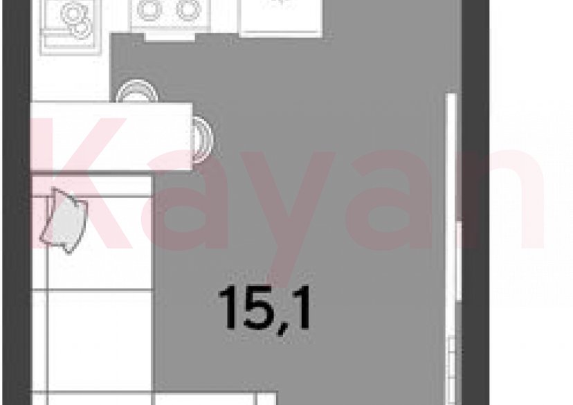 Продажа студии, 18.2 кв.м фото 0