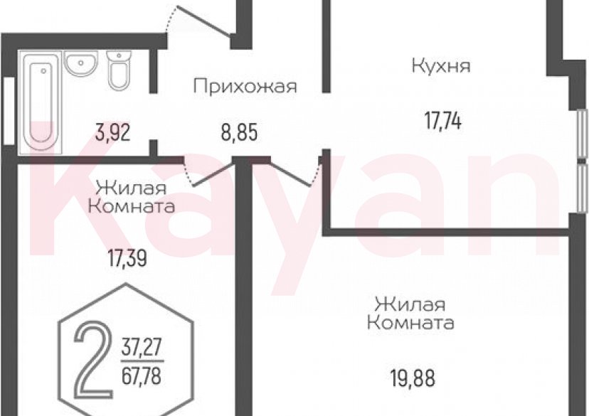 Продажа 3-комн. квартиры, 67.78 кв.м фото 0 Продажа 3-комн. квартиры, 67.78 кв.м фото 0