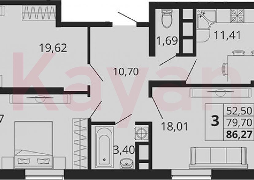 Продажа 3-комн. квартиры, 79.7 кв.м фото 0 Продажа 3-комн. квартиры, 79.7 кв.м фото 0